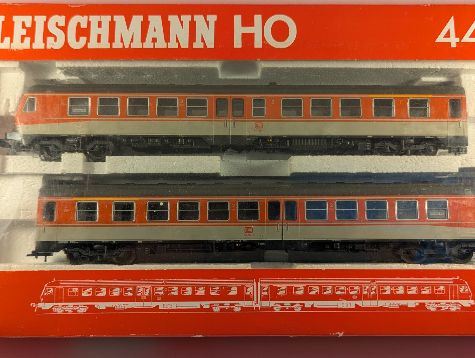 Fleischmann 4430 – DB BR 614 2-Car Diesel Multiple Unit (HO Gauge, Slow Runner)
