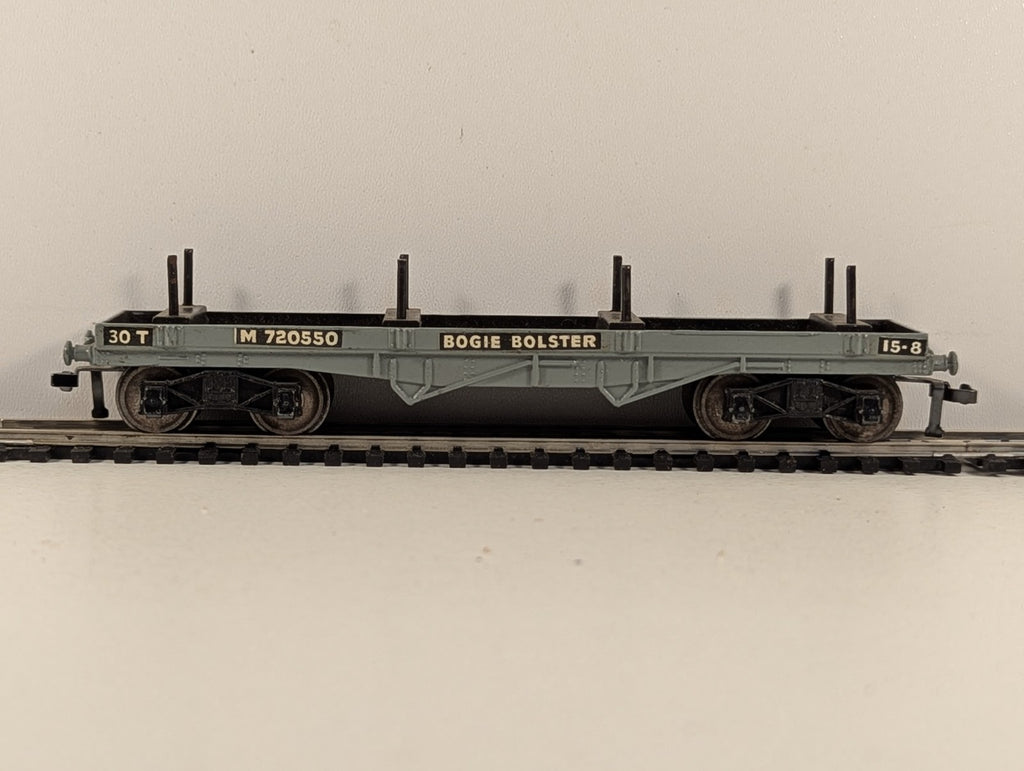 Hornby Dublo 32051 OO Gauge BR Grey Bogie Bolster Wagon D1 - Boxed