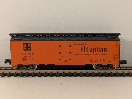 Atlas 2392 N Gauge Orange Reefer Car - Boxed