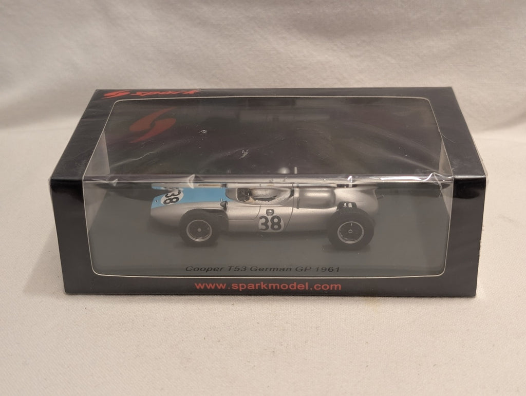 Spark 1:43 Cooper T53 German GP 1961 Bernard Collomb Die-cast Model Car 38