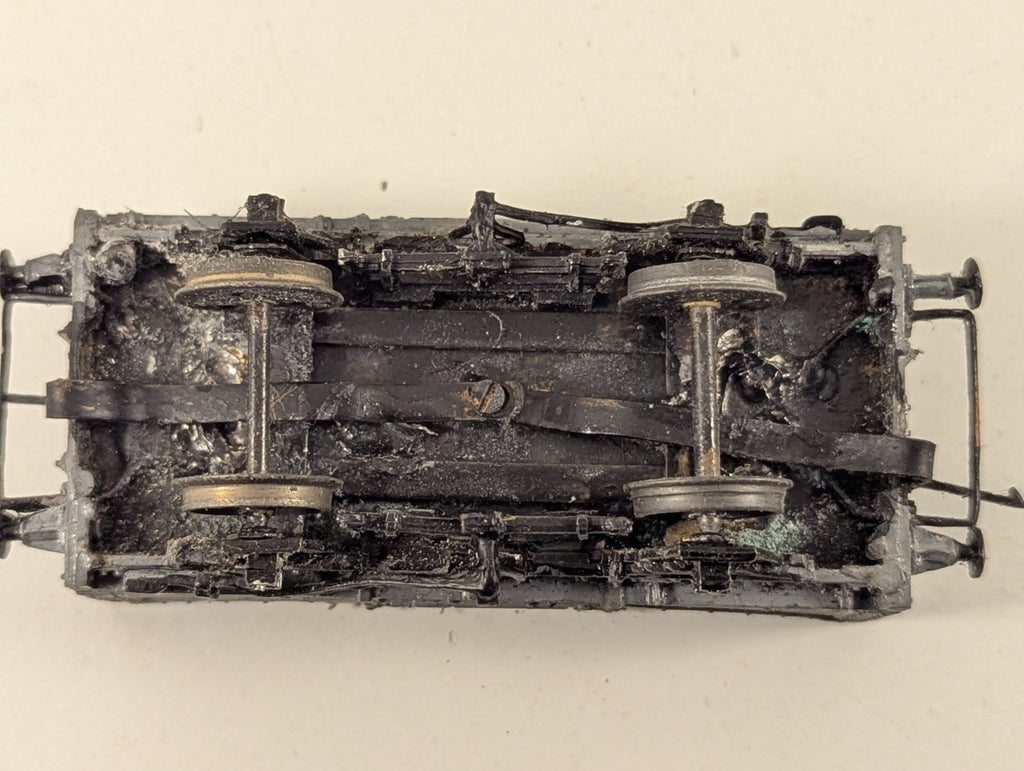 Kit-built OO Gauge 5 Plank Open Wagon Goods Wagon 20261 LMS Grey