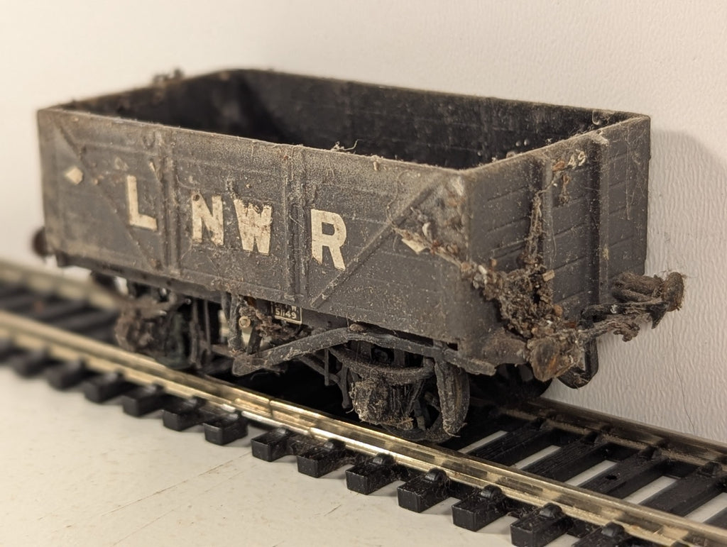 Kitbuilt OO Gauge LNWR 5-Plank Open Wagon Goods Wagon 51149 LNWR Grey