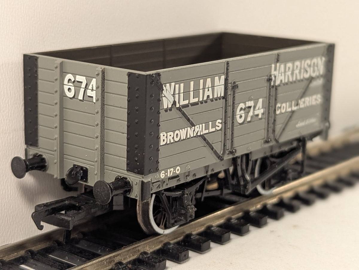 Bachmann OO Gauge 7 Plank Wagon William Harrison Brownhills Collieries