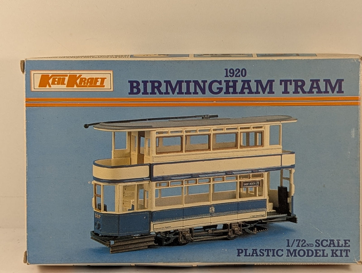 Keil Kraft 1/72 1920 Birmingham Tram Plastic Model Kit 387