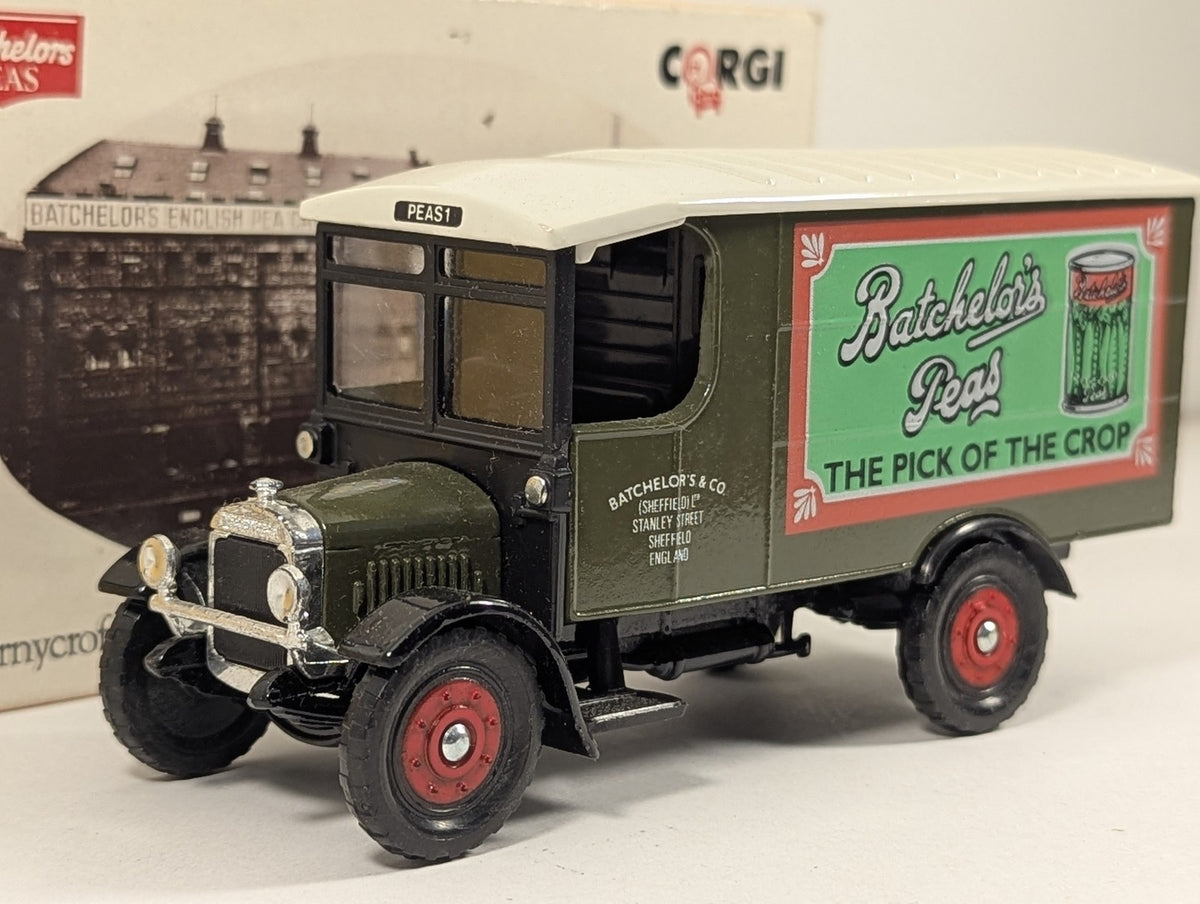 Corgi Thornycroft Box Van Diecast Model Van PEAS 1 Batchelors Peas