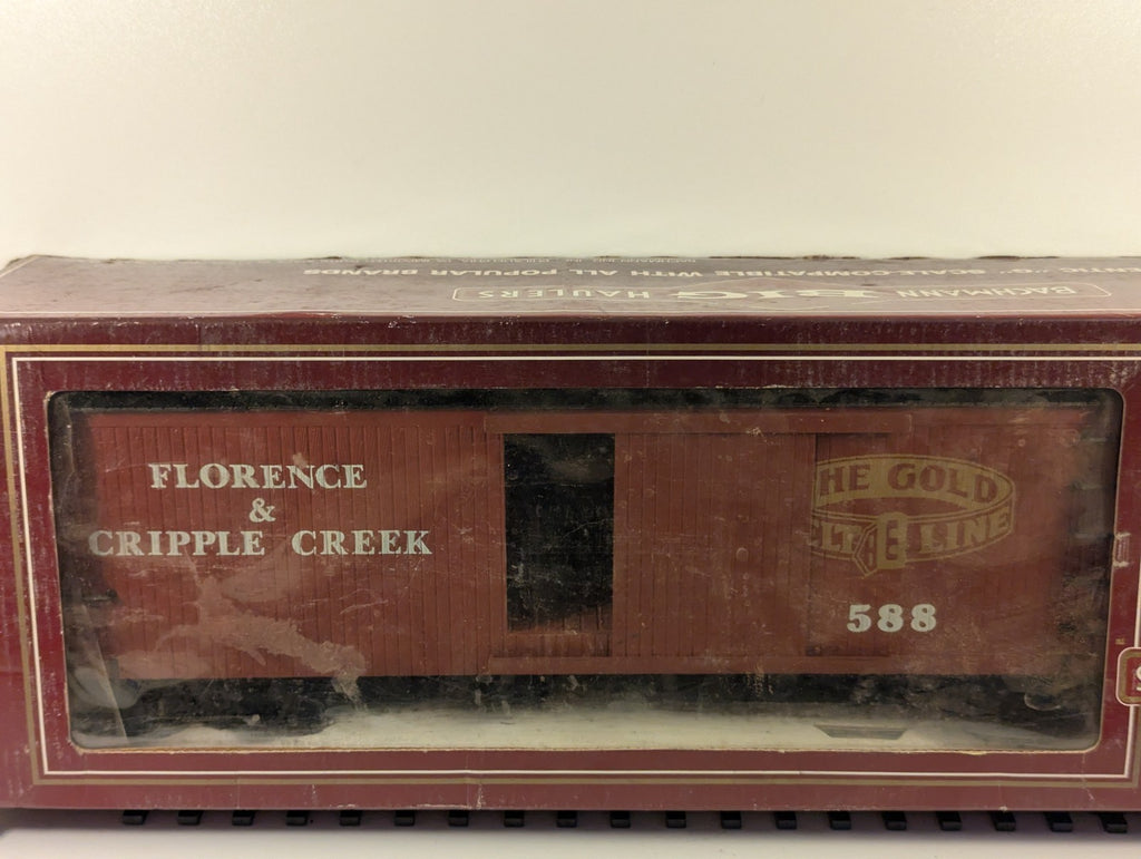 Bachmann G Scale Florence & Cripple Creek Boxcar 588 – No Couplers