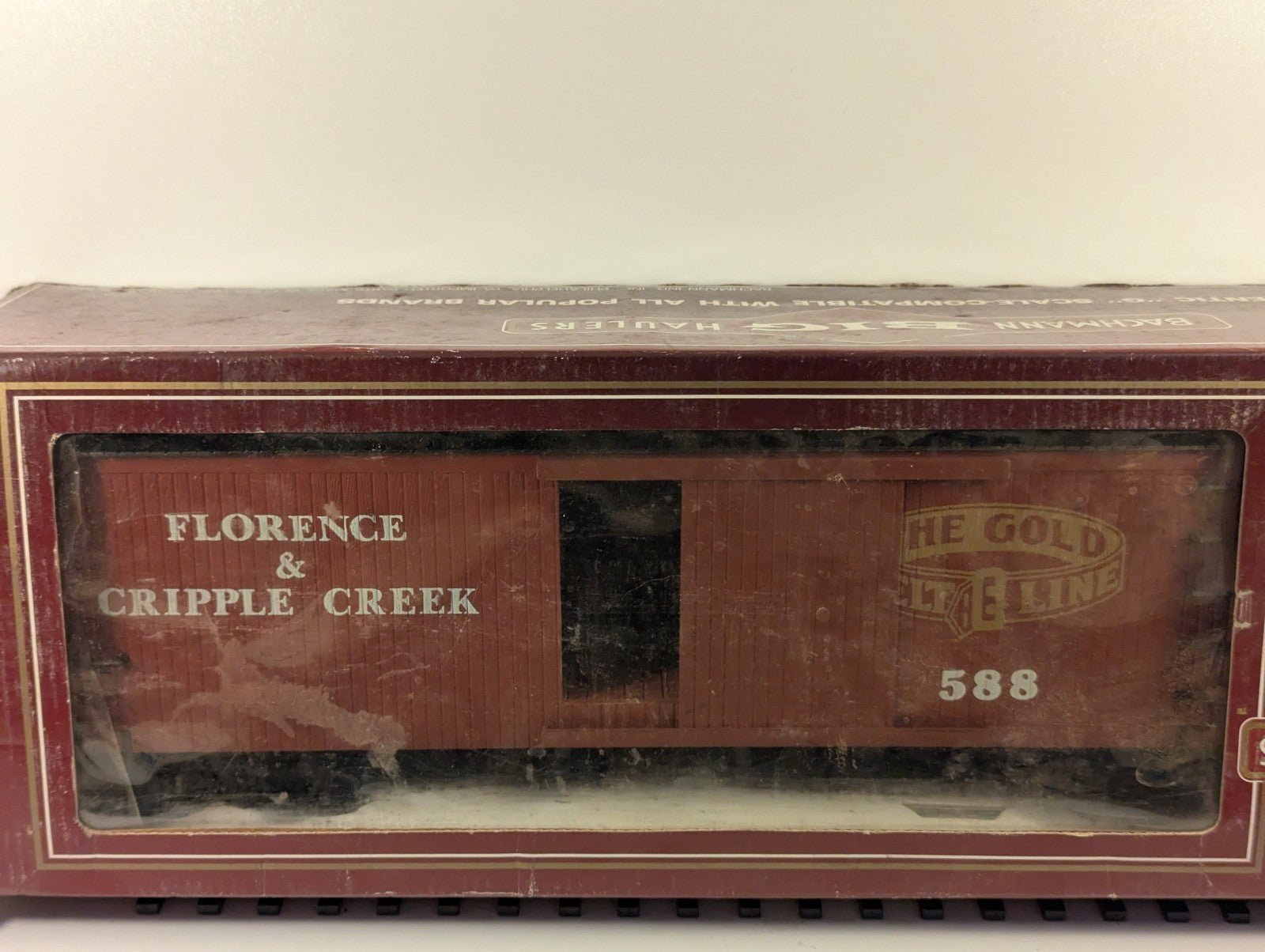 Bachmann G Scale Florence & Cripple Creek Boxcar 588 – No Couplers