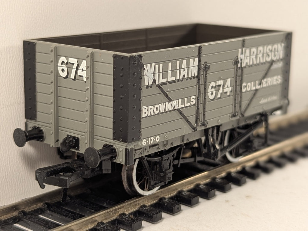 Bachmann OO Gauge 7 Plank Wagon William Harrison Brownhills Collieries
