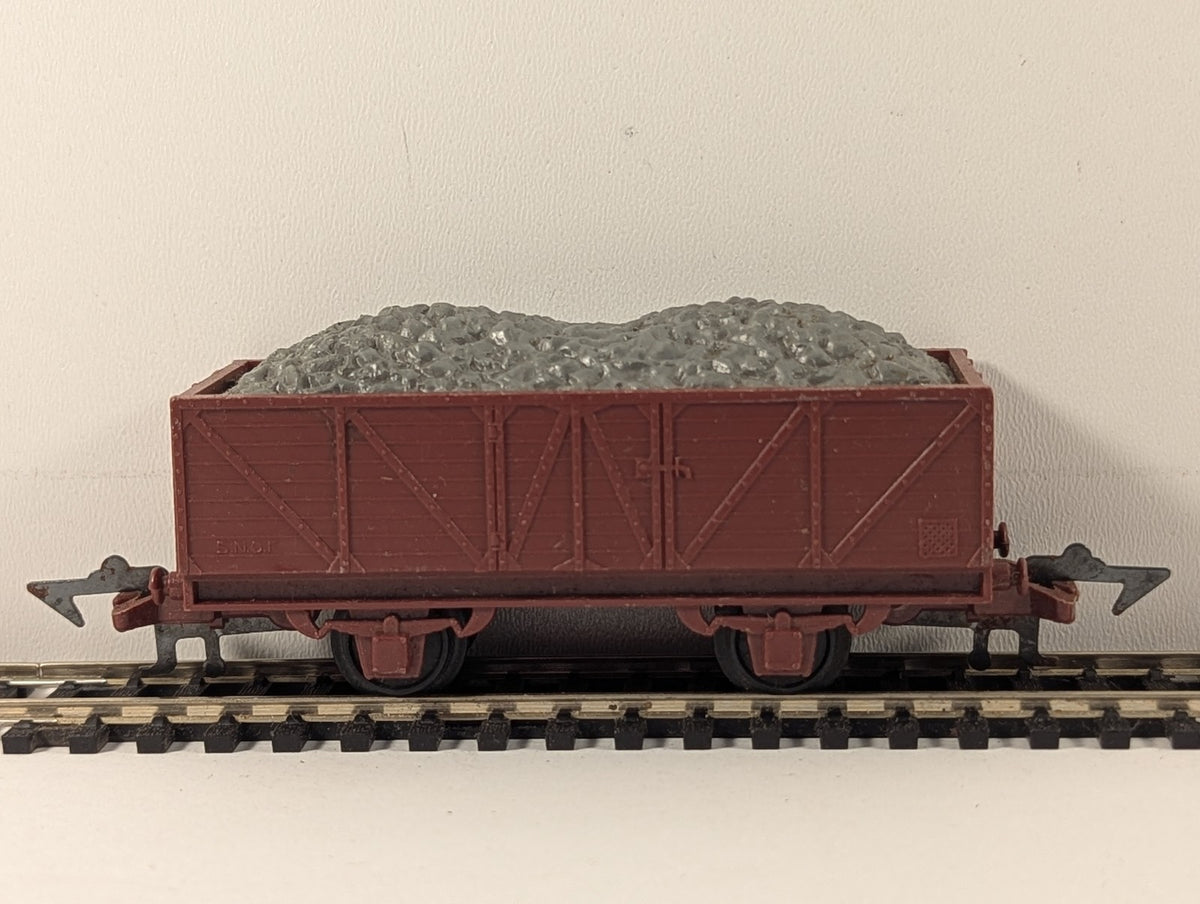 Jouef HO Gauge SNCF 2-Axle Open Wagon with Coal Load SNCF Brown