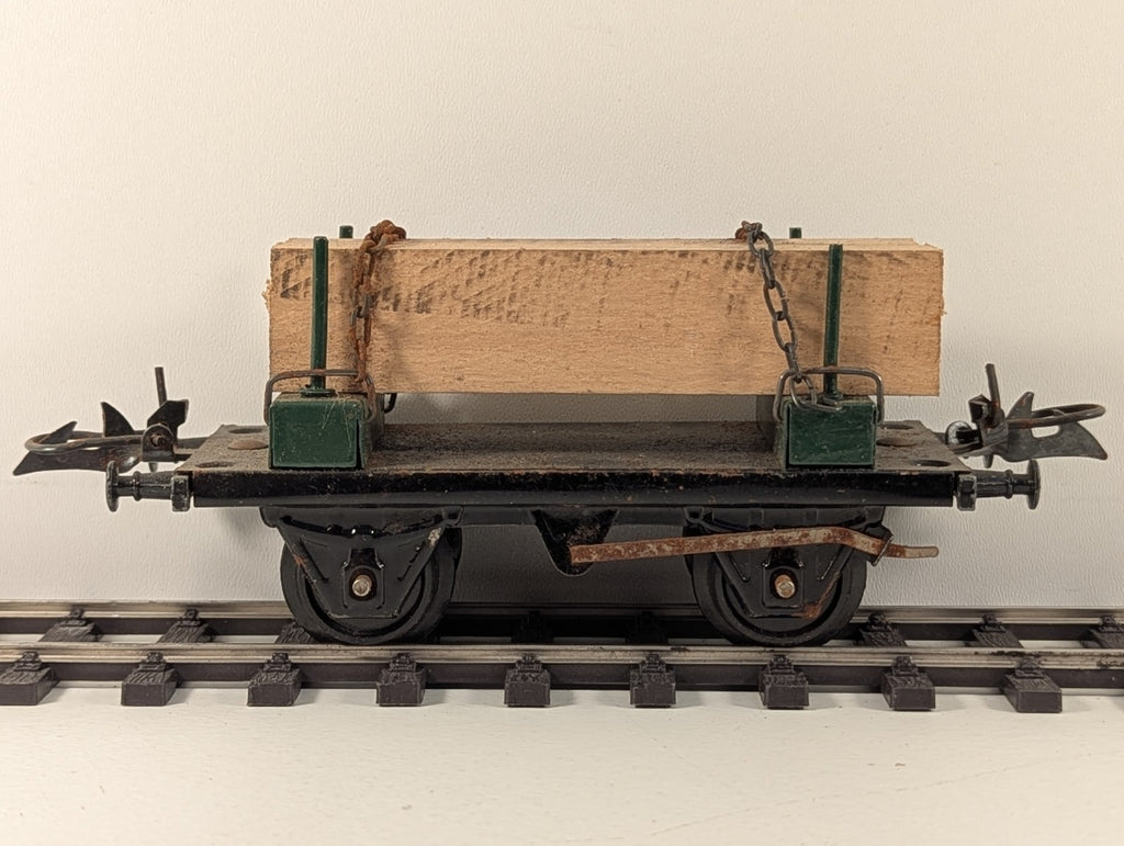 Hornby RC 24058A O Gauge No.1 Timber Wagon with Wood Load