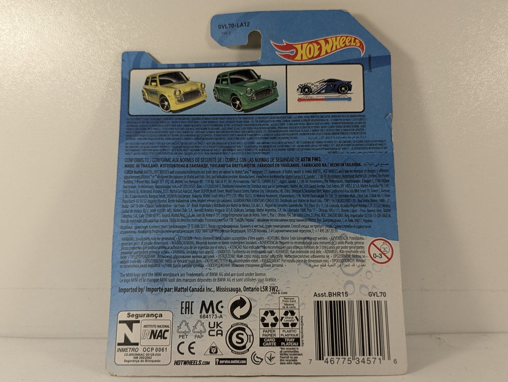 Hot Wheels Color Shifters Mini Cooper Die-cast Vehicle Dark Green / Yellow GVL70