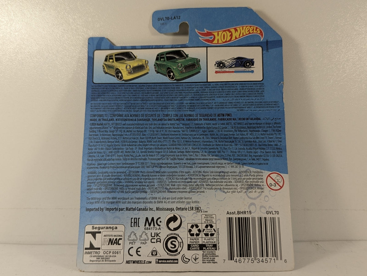 Hot Wheels Color Shifters Mini Cooper Die-cast Vehicle Dark Green / Yellow GVL70