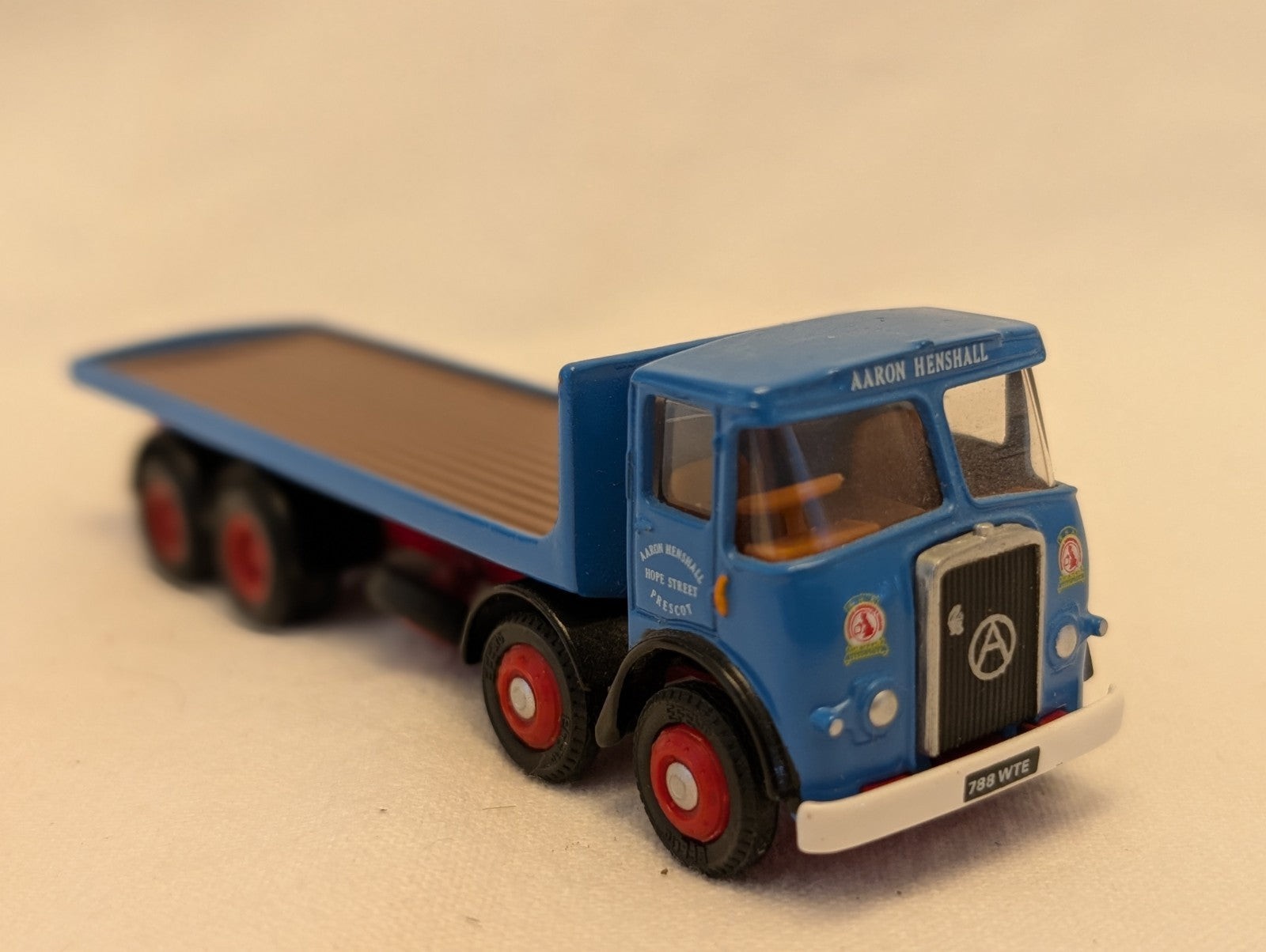 EFE 1:76 Atkinson 8 Wheel Flatbed Diecast Model Lorry 788 WTE Aaron