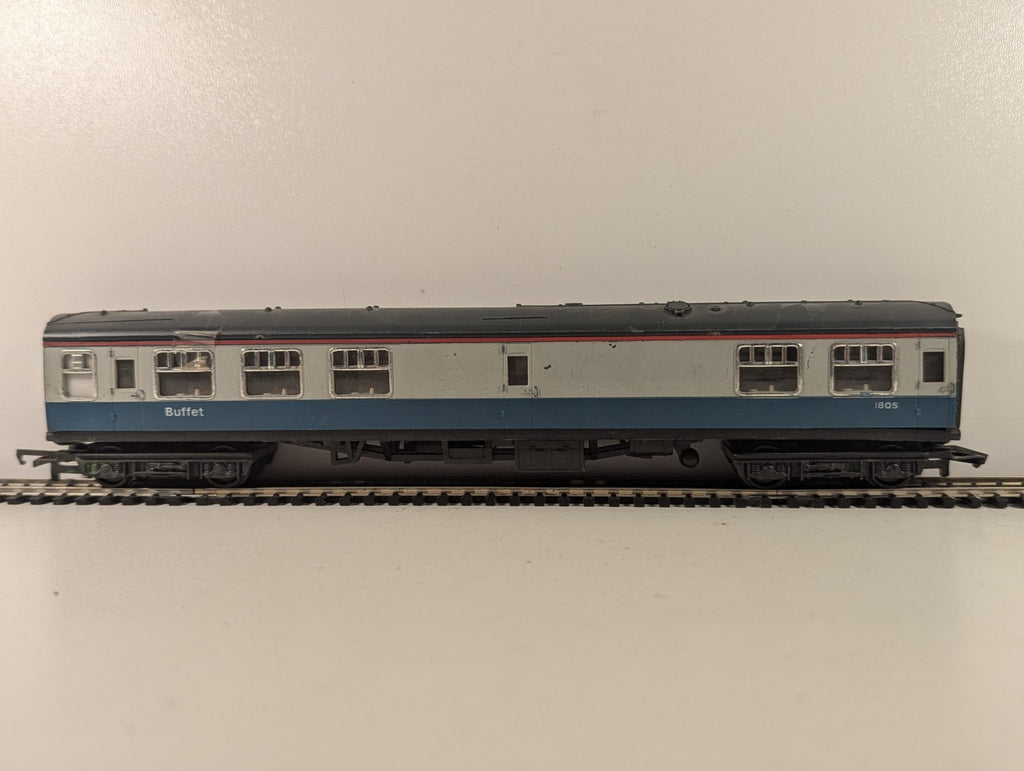 Hornby OO Gauge BR Mk1 Buffet Coach Passenger Coach 1805 BR Blue & Grey