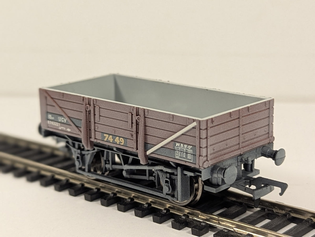 Bachmann OO Gauge 5 Plank China Clay Wagon without Hood Goods Wagon B743221