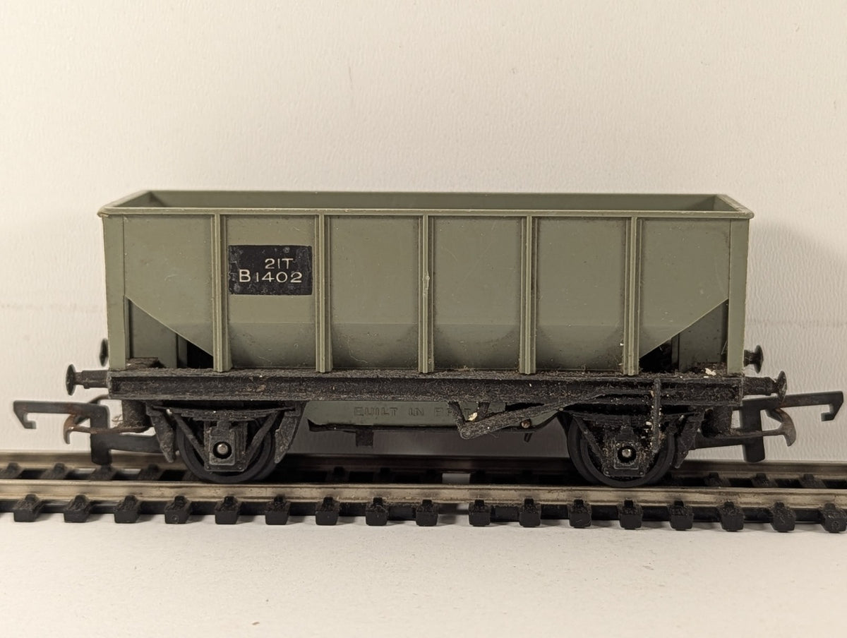 Tri-ang OO Gauge 21 Ton Hopper Wagon B1402 BR Grey R214