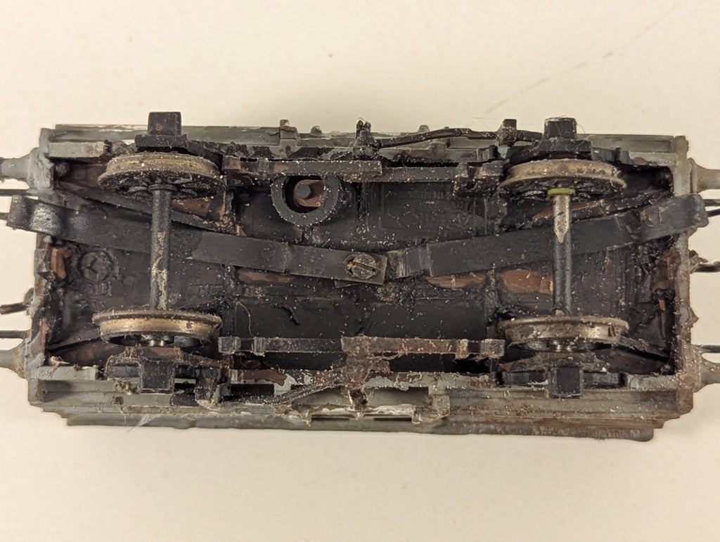 Kitbuilt OO Gauge LMS Cattle Wagon 710014 LMS Grey W5006