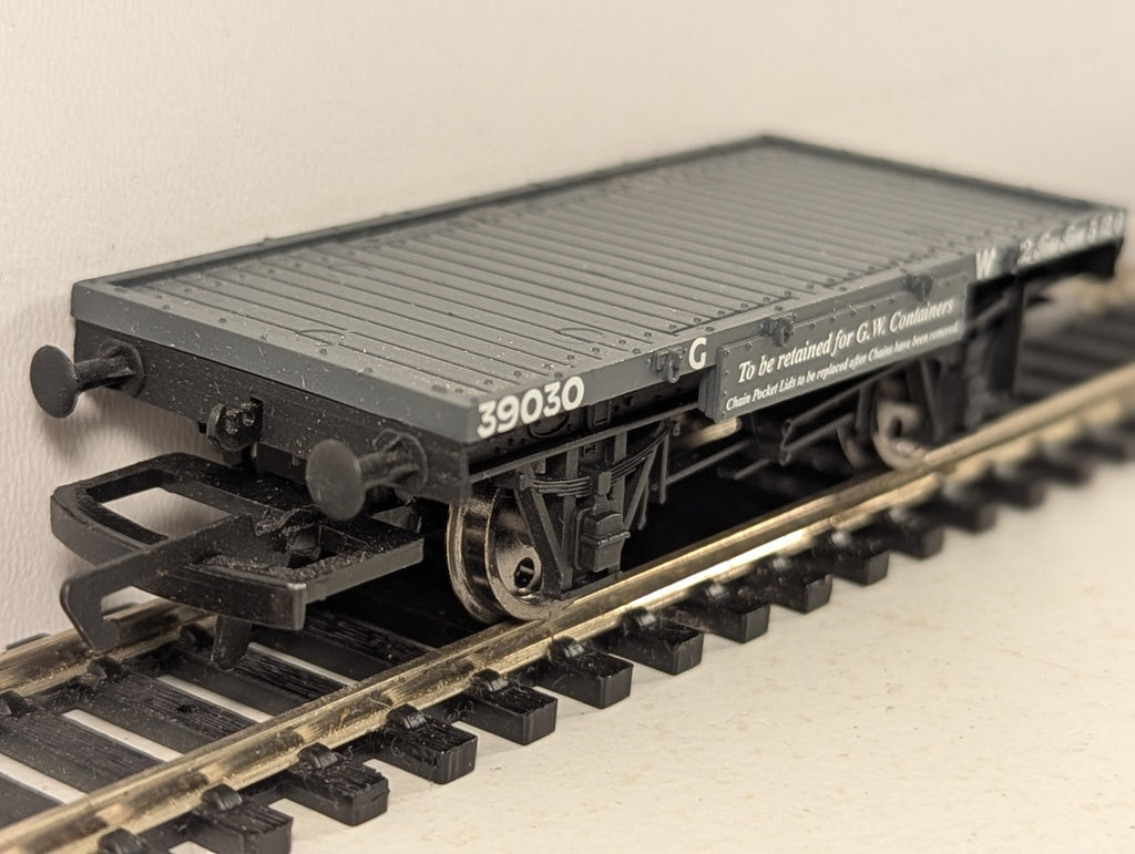 Hornby R605 GWR Conflat A Wagon Goods Wagon 39030 GWR Grey