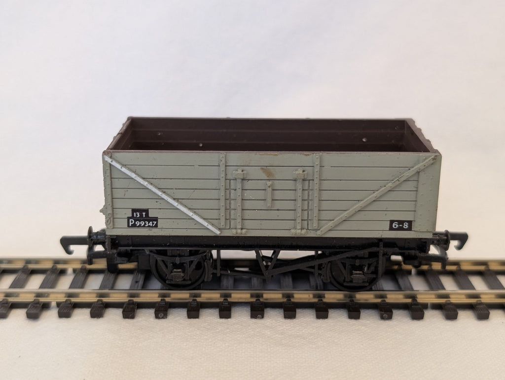 Mainline OO Gauge 7-Plank Open Wagon P99347 BR Grey 37-142