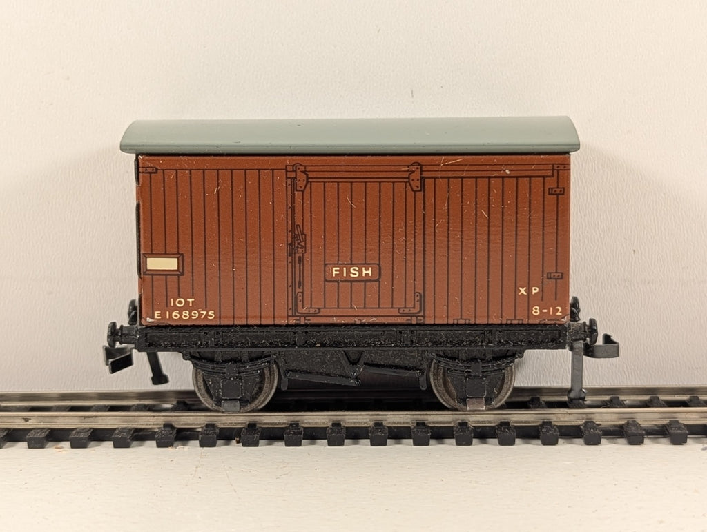 Hornby Dublo 32035 OO Gauge D1 BR Brown Fish Van - Boxed