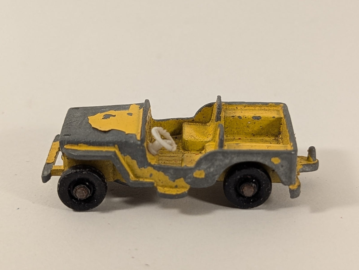 Matchbox Willys Jeep Die-cast Vehicle Yellow 72a