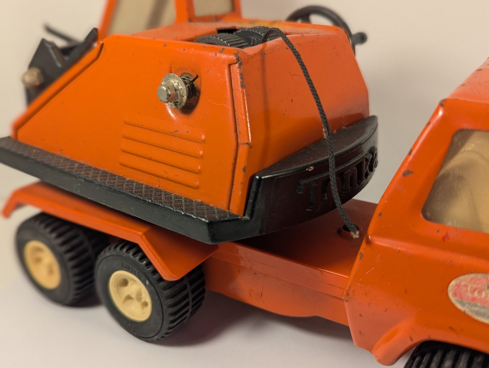 Tonka Orange Crane Toy (Missing Crane Arm)