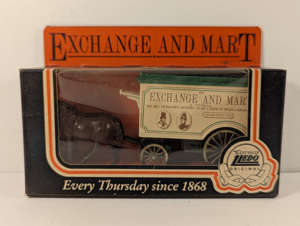 Lledo Exchange & Mart Horse Drawn Delivery Van Die-cast Model