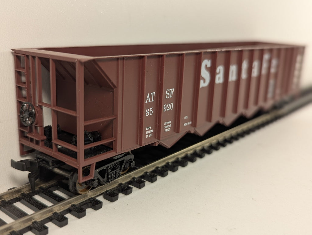 Roundhouse HO Gauge 50' 5-Bay Rapid Discharge Car Goods Wagon 85920 Santa Fe