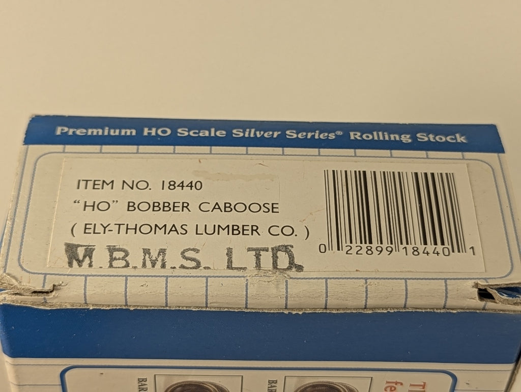Bachmann HO Gauge Bobber Caboose Ely-Thomas Lumber Co. 18440
