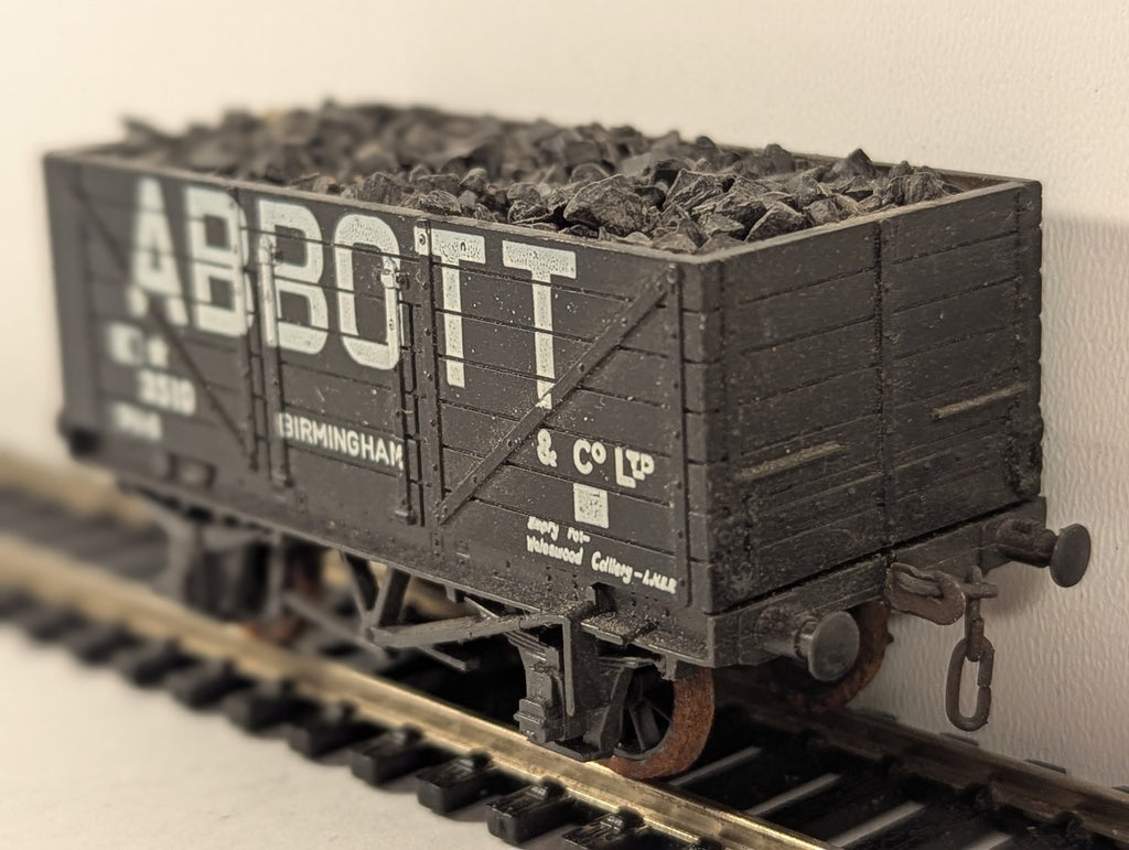 British Trix OO Gauge 7-Plank Coal Wagon 'Abbott & Co Ltd' Goods Wagon 3510