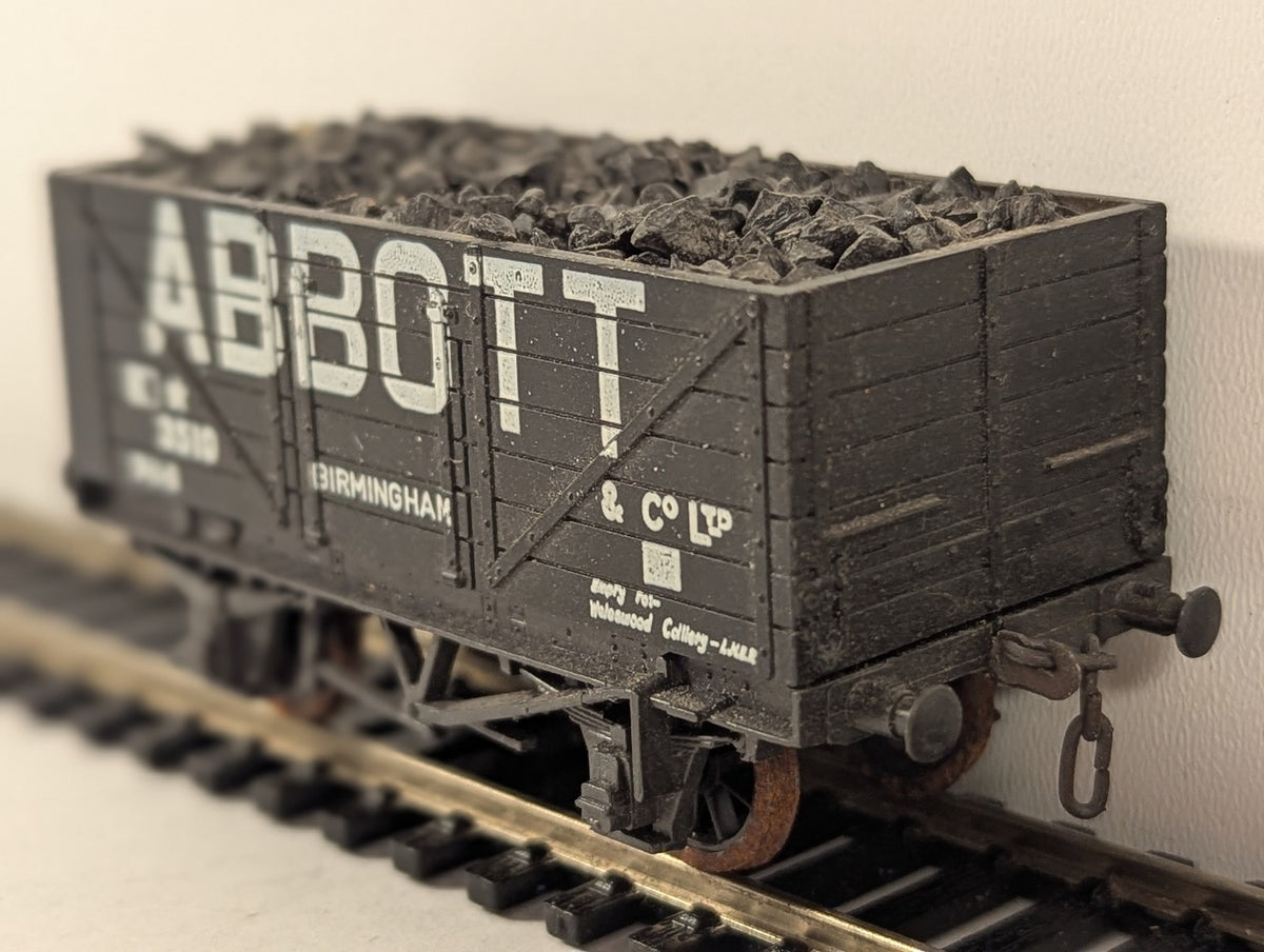British Trix OO Gauge 7-Plank Coal Wagon 'Abbott & Co Ltd' Goods Wagon 3510