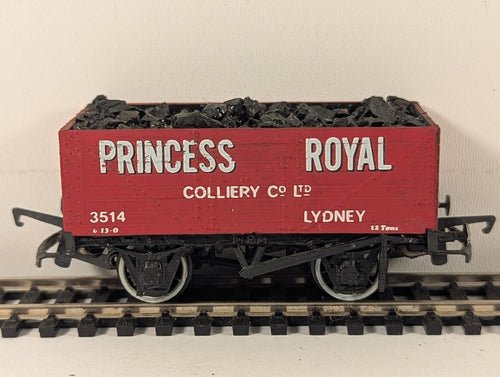 Bachmann OO Gauge 7 Plank Wagon Princess Royal Colliery Goods Wagon 3514