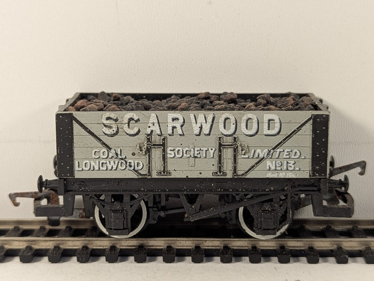 Hornby OO Gauge Scarwood Coal Society No. 13 7-Plank Wagon Open Wagon