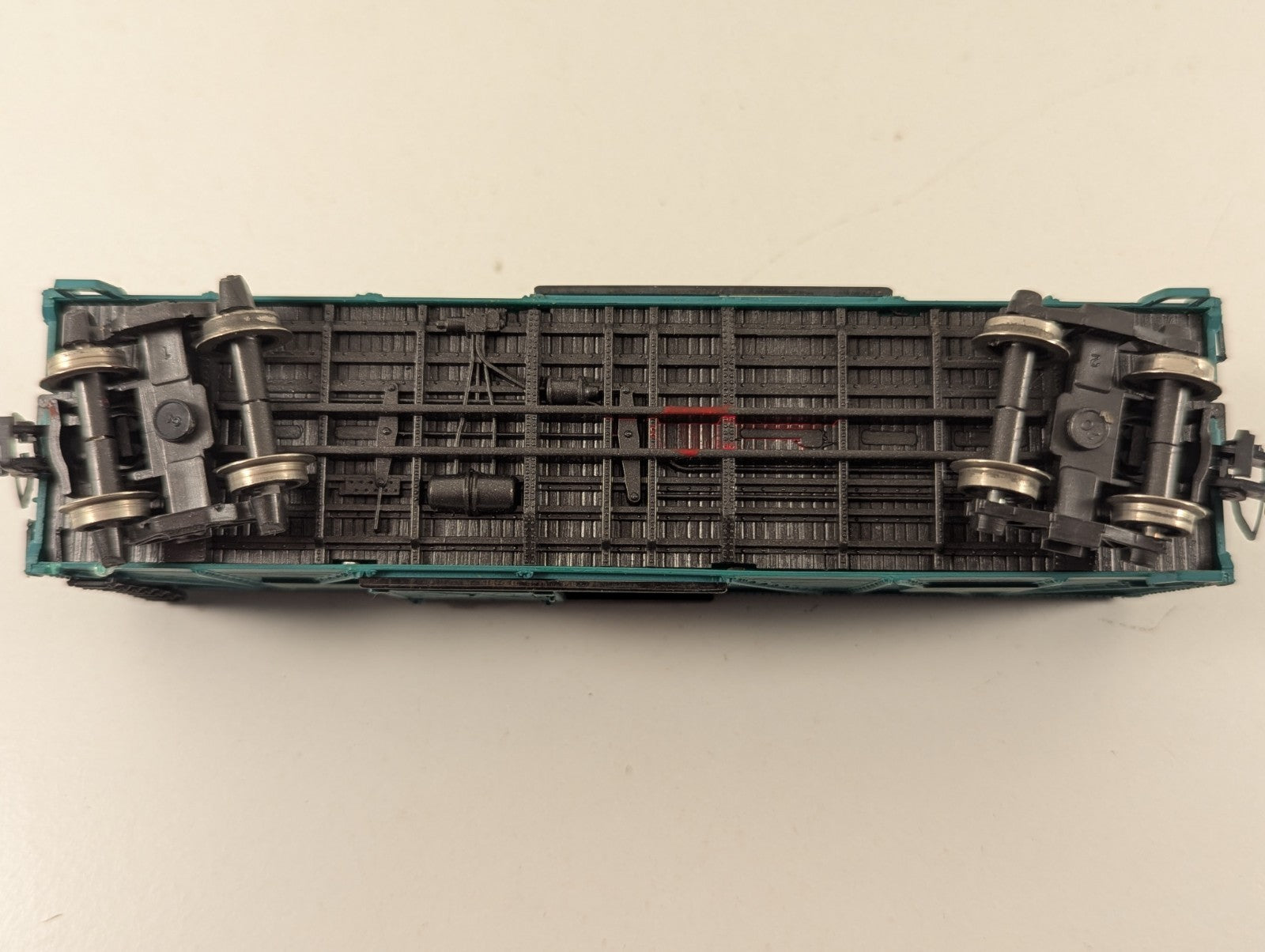 Bachmann HO Gauge 40ft Stock Car AT&SF 80680 Santa Fe Turquoise