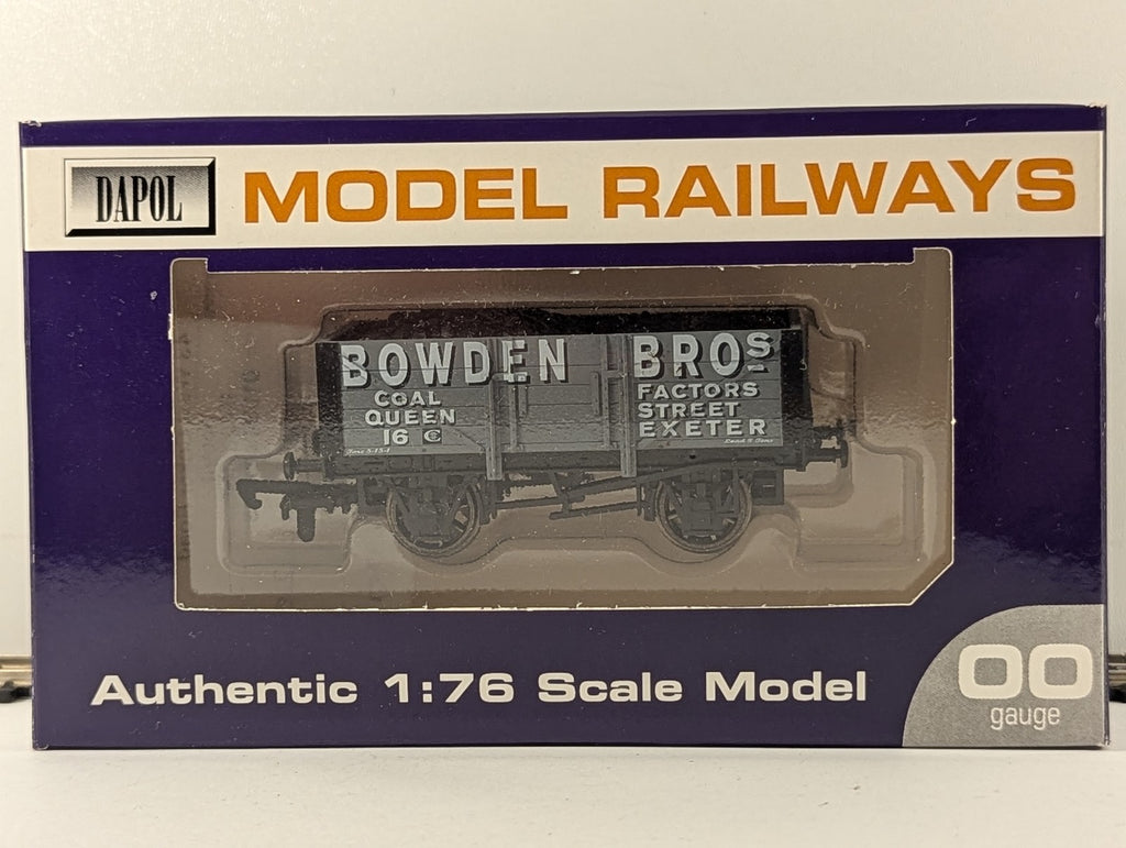 Dapol OO Gauge Bowden Bros Exeter 5 Plank Open Wagon Goods Wagon 16