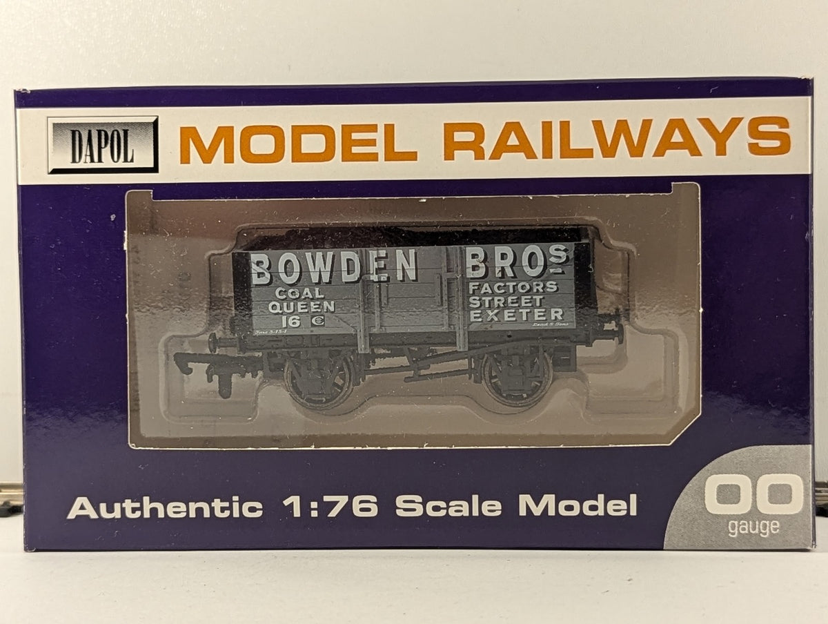 Dapol OO Gauge Bowden Bros Exeter 5 Plank Open Wagon Goods Wagon 16