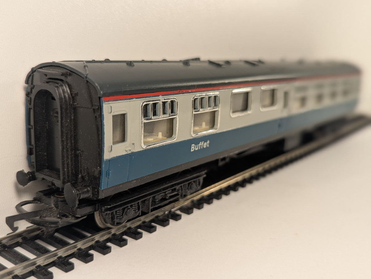 Hornby OO Gauge BR Mk2 Buffet Coach Passenger Coach 1805 BR Blue & Grey R423