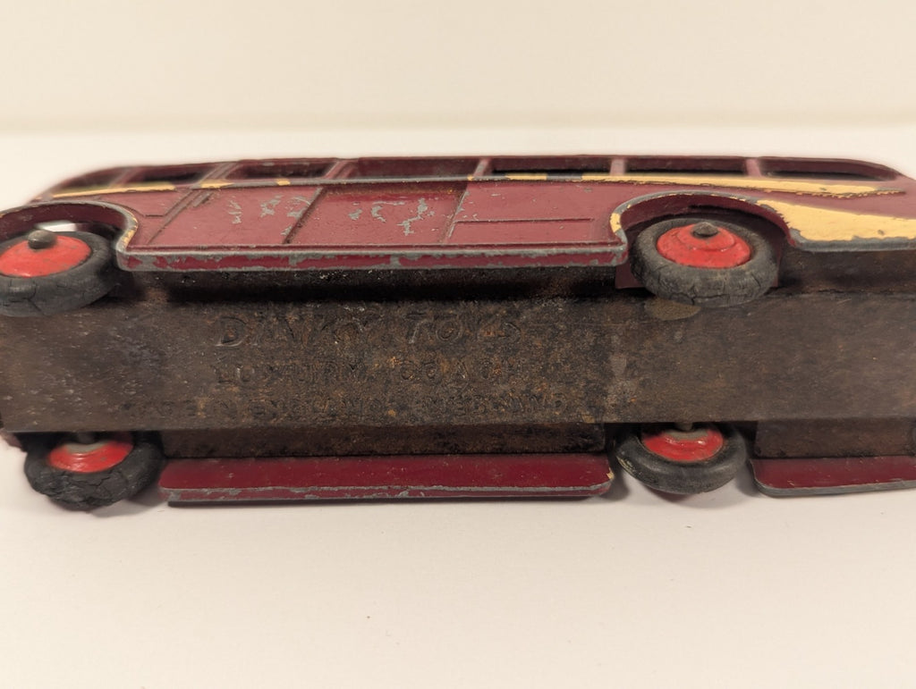 Dinky Toys 281 Luxury Coach – Maroon & Cream (1950s)