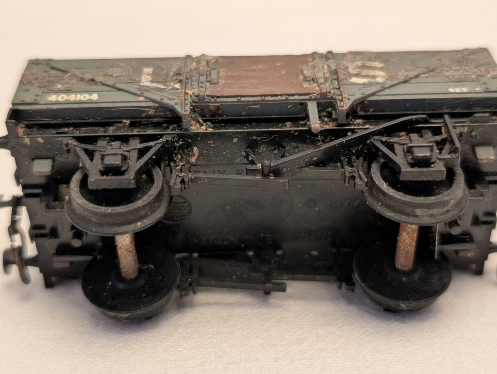 Hornby OO Gauge LMS 5-Plank Open Wagon Goods Wagon 404104 LMS Grey
