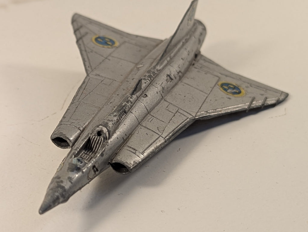 Lintoy Diecast Saab 35 Draken Fighter Jet Model