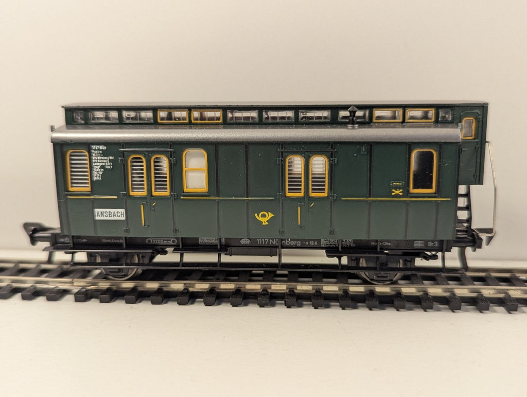 Fleischmann HO Gauge German Postal Coach Mail Wagon