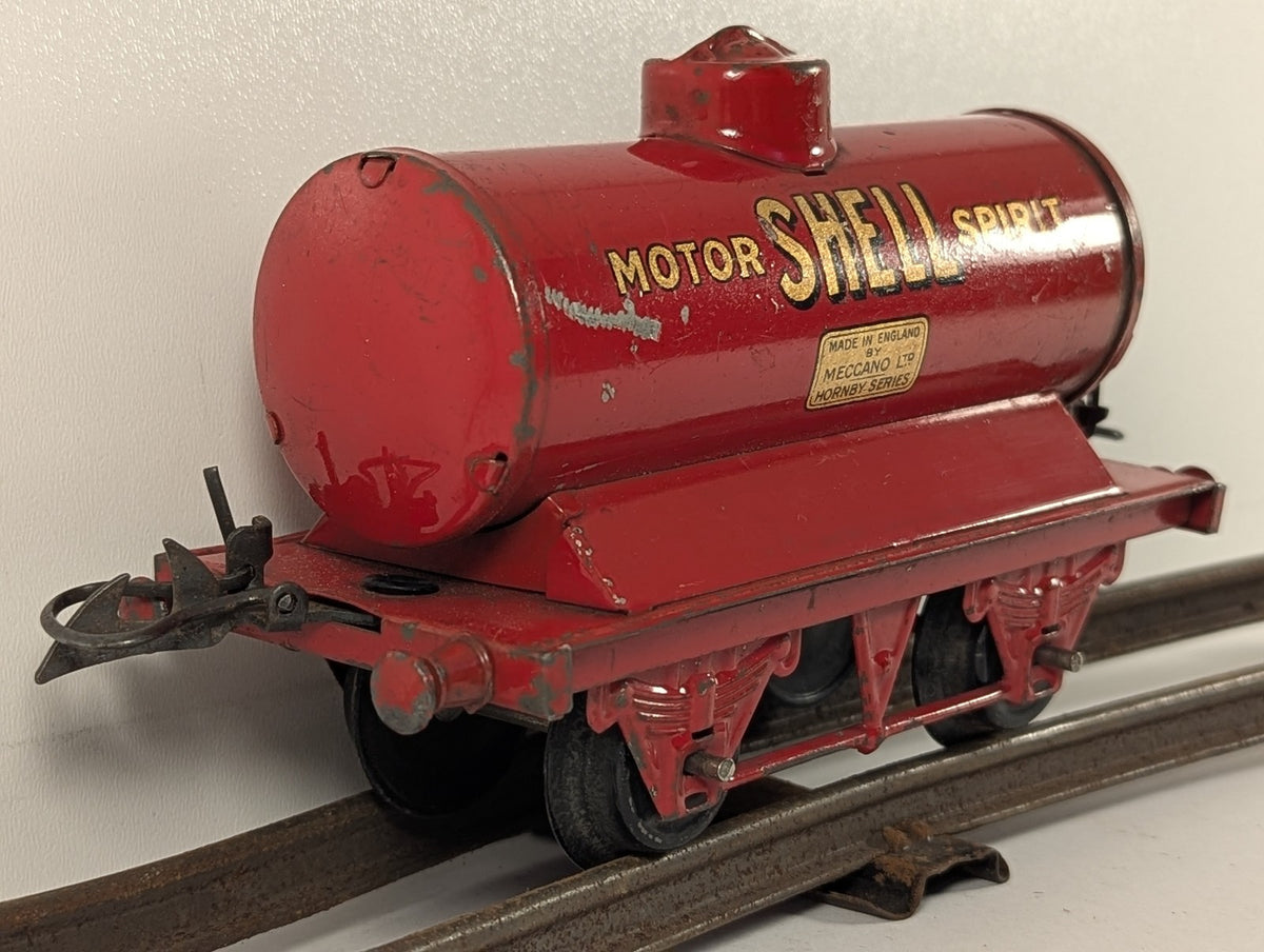 Hornby O Gauge No. 1 Motor Shell Spirit Tank Wagon Shell Motor Spirit Red