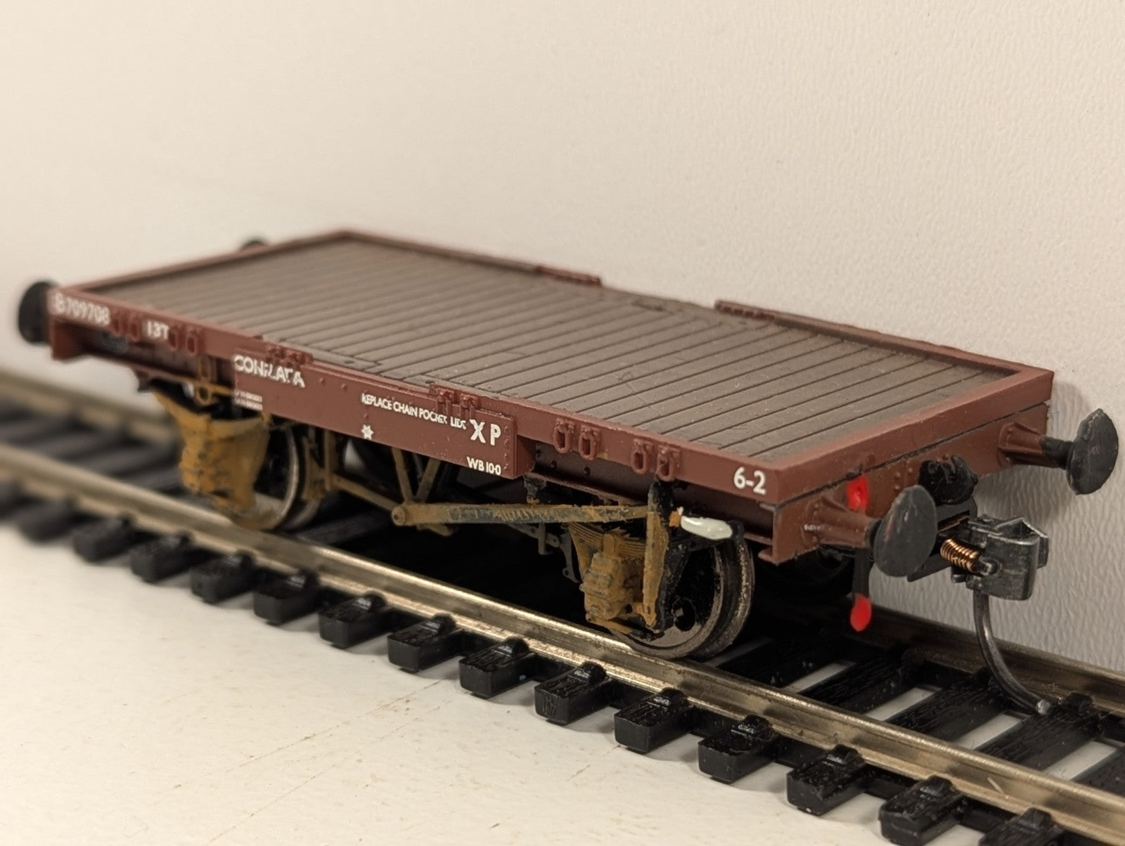 Bachmann Branchline OO Gauge Conflat Wagon with Knuckle Couplers