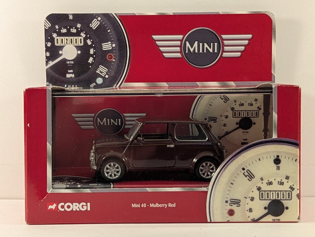 Corgi 1:36 Scale Mini 40 Die-cast Model Mulberry Red CC82206