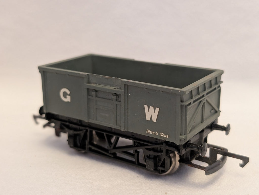 Hornby OO Gauge GWR 5 Plank Open Wagon Goods Wagon B75301 GWR Grey