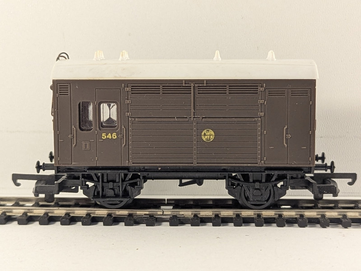 Lima OO Gauge GWR Siphon C Van Goods Wagon 546 GWR Brown 305634