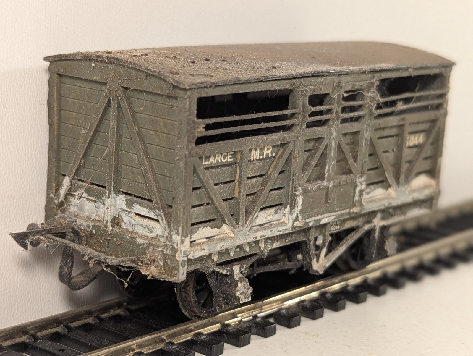 Kitbuilt OO Gauge Midland Railway Large Cattle Van Goods Wagon 5044