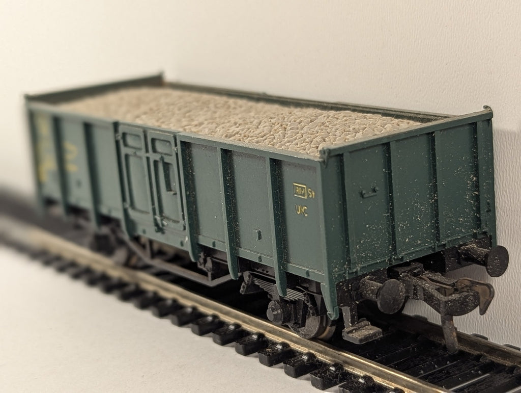Fleischmann HO Scale SNCB Europ Open Wagon with Load 2289171 SNCB Green 5202