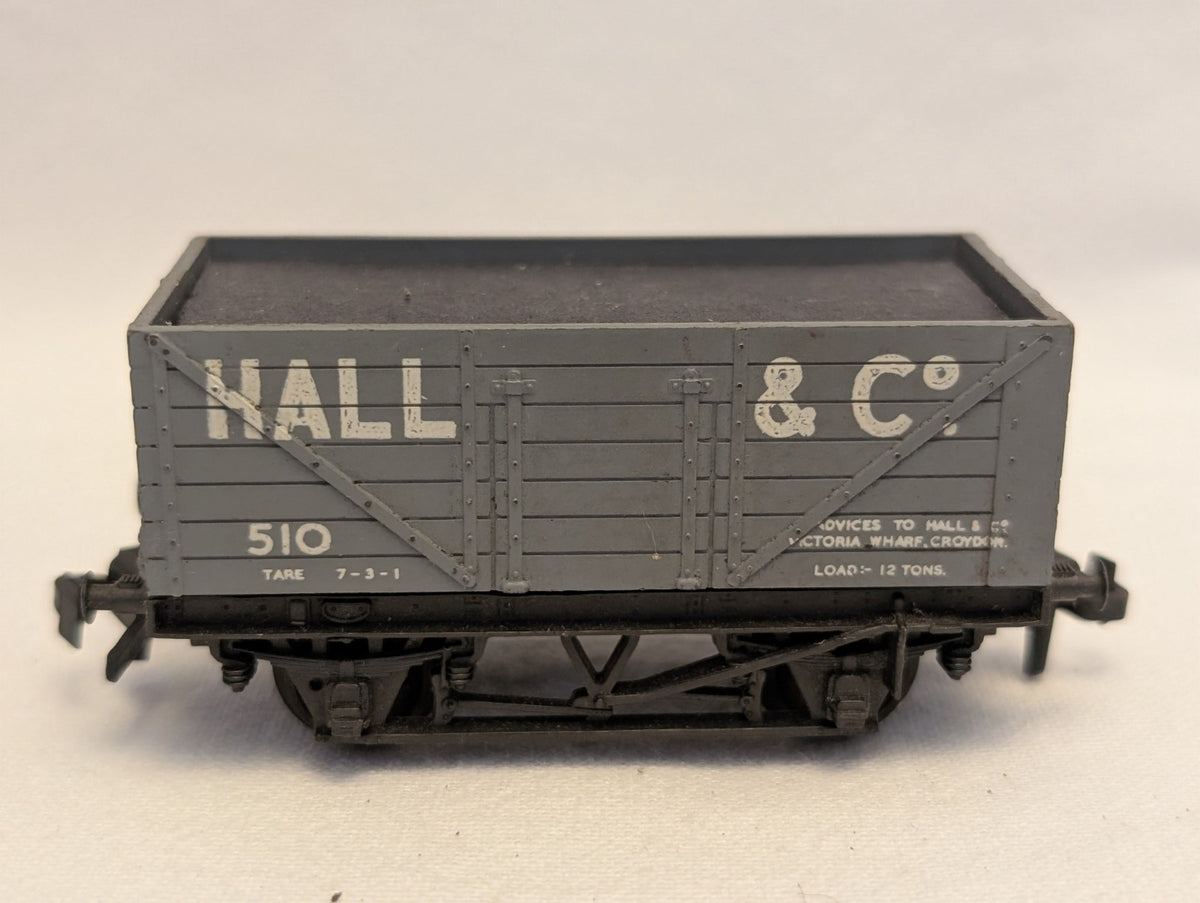 Trix OO Gauge 7 Plank Open Wagon 'Hall & Co' Goods Wagon 510 Hall