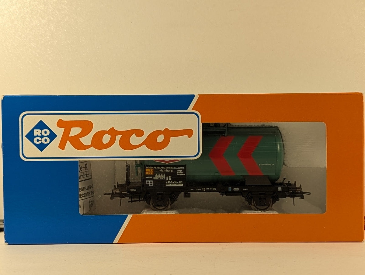 Roco HO Gauge Deutsche Texaco Tank Wagon 23 80 735 5 204-0 Deutsche Texaco Green